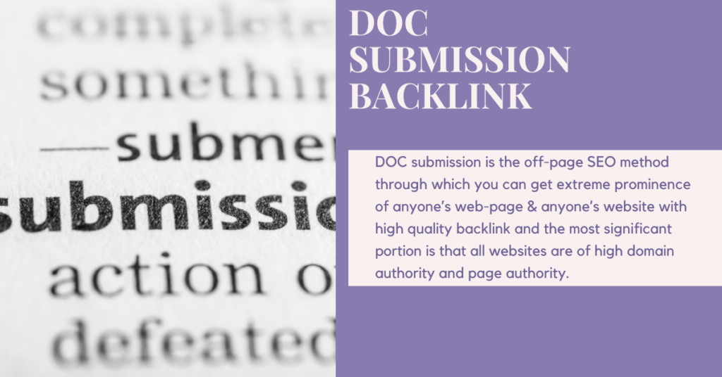 Doc Submission Backlink